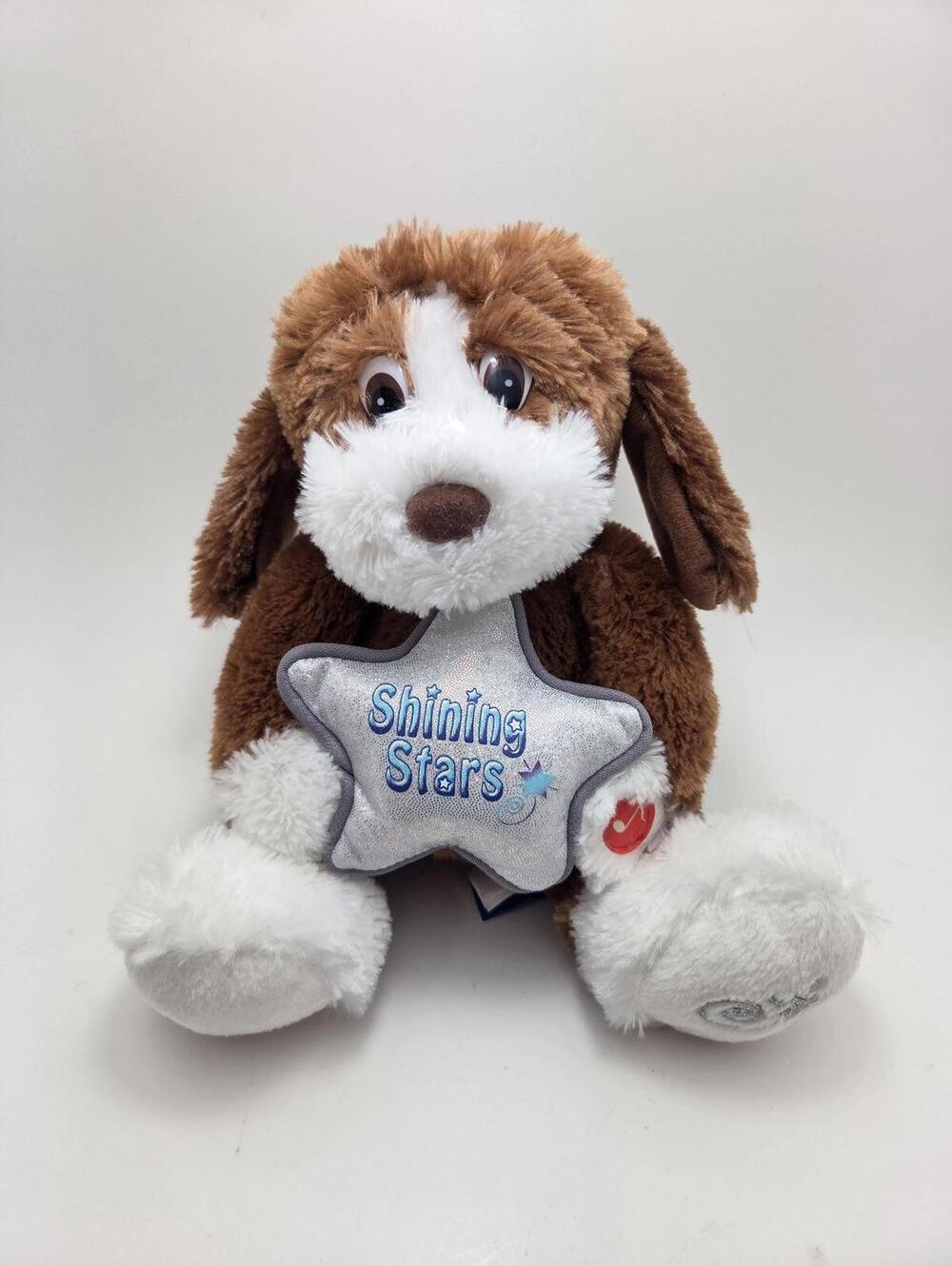 Russ Shining Stars Brown Dog Plush New without Tags, Music Works! (10 inch)